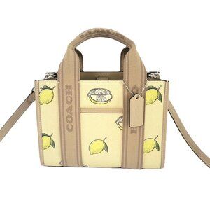 Coach CAR79 Lemon Print Smith Tote 24 Crossbody Handbag Garden Glade Multi